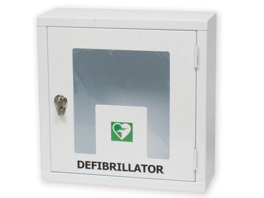 ARMADIETTO PER DEFIBRILLATORI CON ALLARME - uso interno