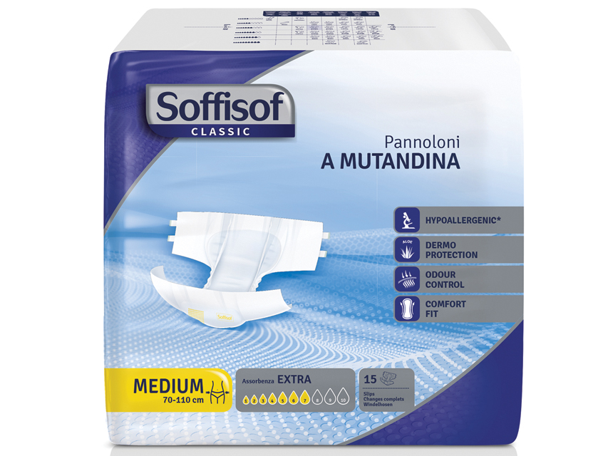 PANNOLONI SOFFISOF CLASSIC - incontinenza moderata - medio