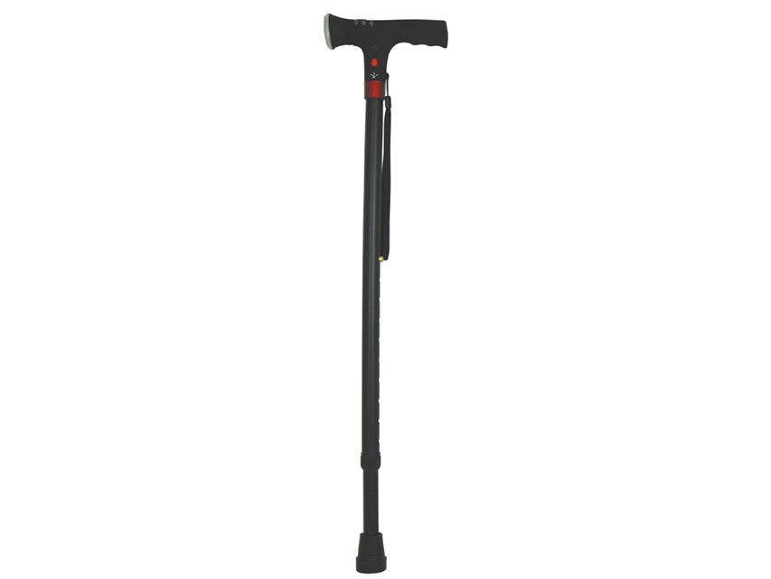 BASTONE DI SICUREZZA CON LUCE - nero