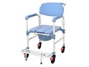 SEDIA A ROTELLE COMODA BLU