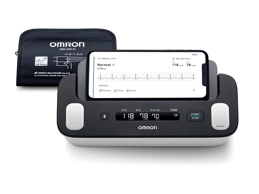 [49885] MISURATORE DI PRESSIONE + ECG OMRON COMPLETE HEM-7350T