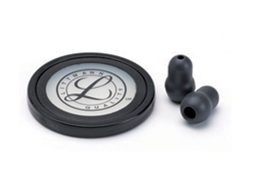 KIT LITTMANN 40011: membrana+anello+olive per Master Cardiology-nero