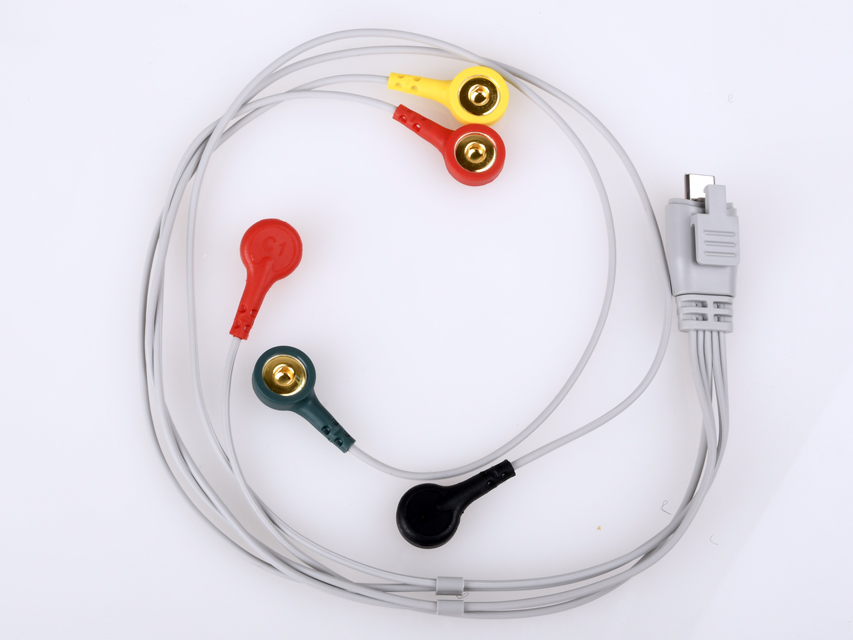 [54302] CAVO DERIVAZIONI ECG - 5 elettrodi a bottone - optional per 54300
