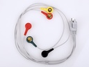 CAVO DERIVAZIONI ECG - 5 elettrodi a bottone - optional per 54300