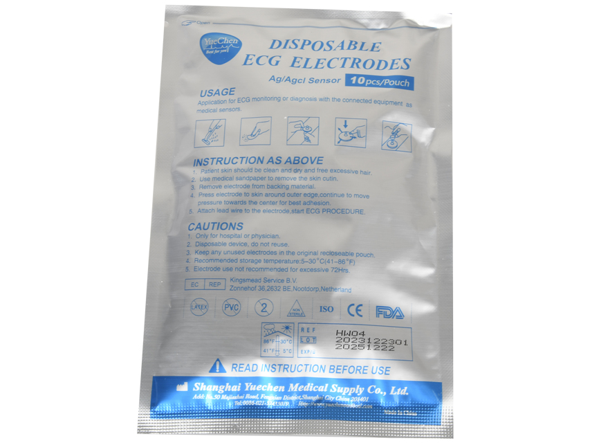 [54305] ELETTRODI ECG MONOUSO - adulti - ricambio per 54300