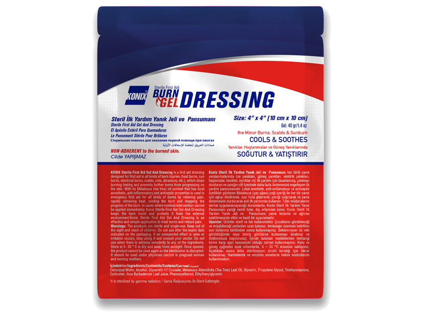 MEDICAZIONE PER USTIONI 10x10 cm - sterile