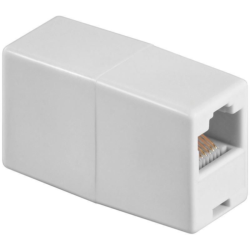 [IWP-ADAP-8_8] Accoppiatore Telefonico 8 poli Pin to Pin F/F Avorio