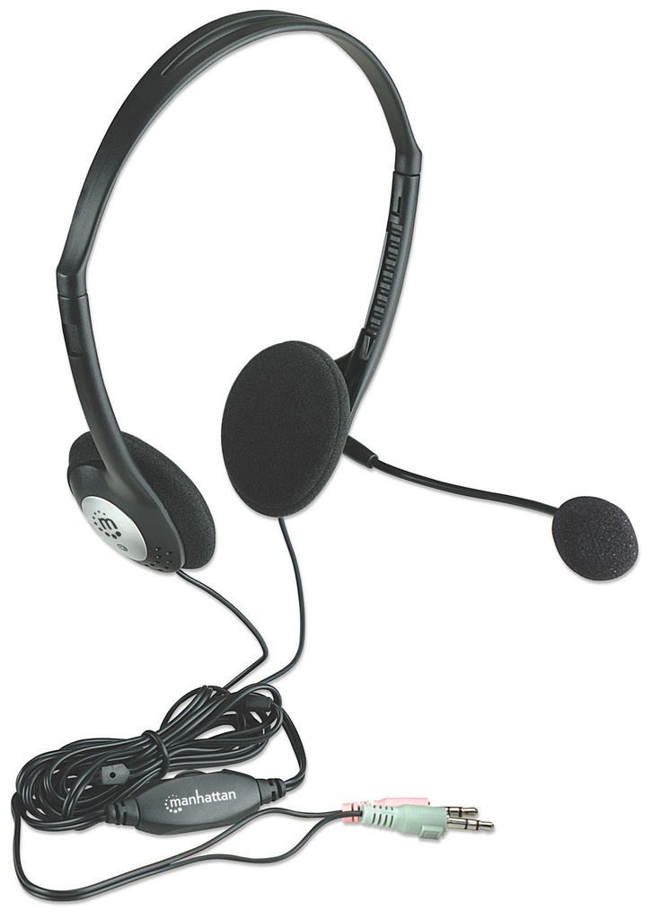 Cuffie Stereo con Microfono e Regolazione del Volume
