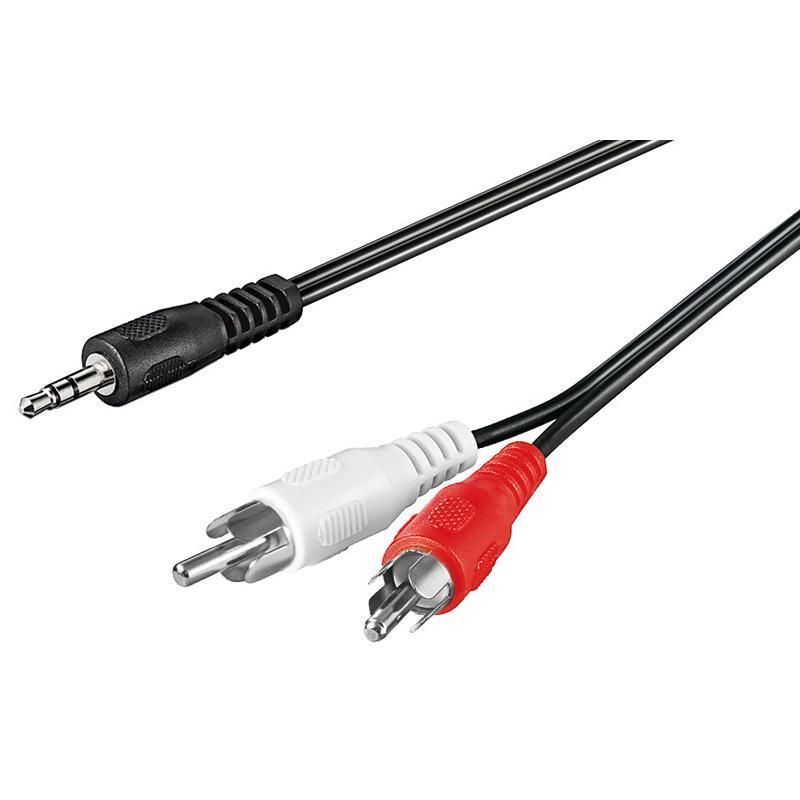 [ICOC_018-NC-20] Cavo Stereo Jack 3,5 mm a 2 x RCA maschio 1,5 m
