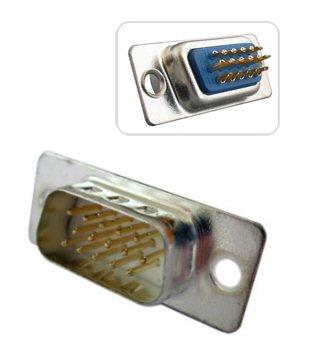 [IDSUB-HD_15-P-S] Connettore D-Sub a Saldare HD 15 M. VGA