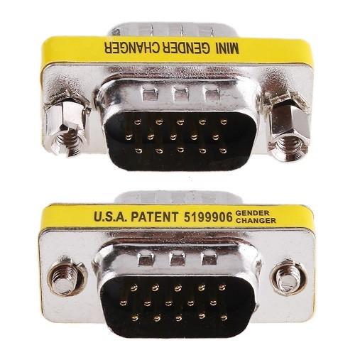 [IADAP_734-15HD] Mini Gender Changer VGA DB 15 poli HD M/M
