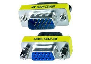 [IADAP_736-15HD] Mini Gender Changer VGA DB 15 poli HD M/F