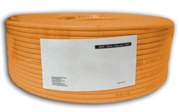 [ITP5-PIMF-0100] Matassa S/FTP, 4 coppie, Cavo Cat.7 Rame 100m Rigido PIMF Arancione