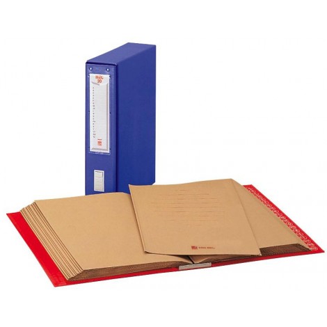 [RL1038] Classificatore alfabetico Mec, 20 cartelline blu