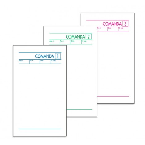 Blocco comande (3 copie autoricalcanti)