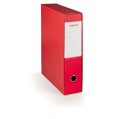 Registratore protocollo Energy d. 8cm rosso