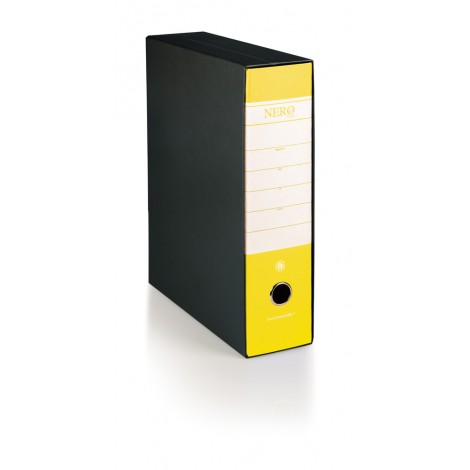 Registratore commerciale Nero& d. 8cm giallo
