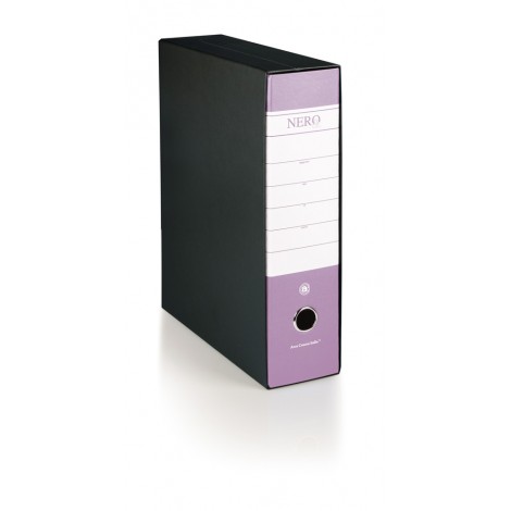 Registratore protocollo Nero& d. 5cm fucsia