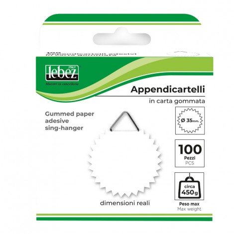 [EB3040] Appendicartelli adesivi in carta gommata