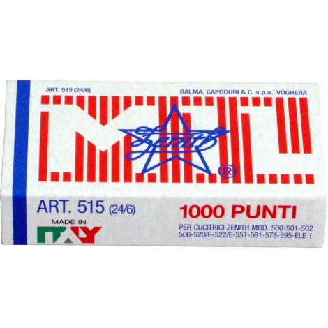 [TH0013] 24/6 515 - Punti per cucitrici