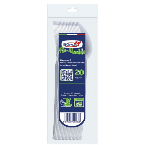 Cucchiai compact RE-USABLE, 20pz