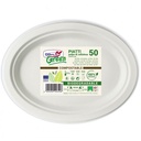 Piatti ovali BIO Polpa, 50pz