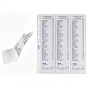 Buste a foratura porta scontrini fiscali 25,2x30,7...