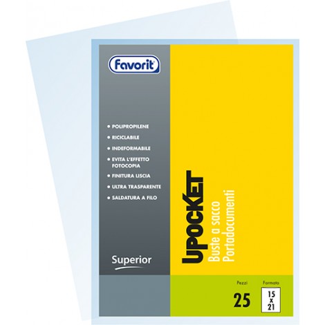 [FT0038] Buste a sacco UPOCKET A5 - 15x21cm