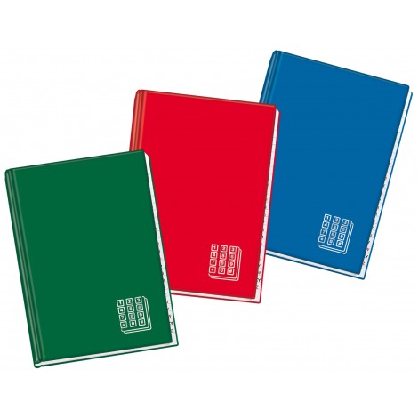 Rubriche cartonate 96 fogli, A5 - 15x21cm col.ass...