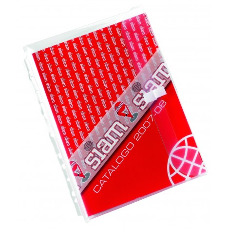 Buste forate con soffietto chiusura velcro lato lu...