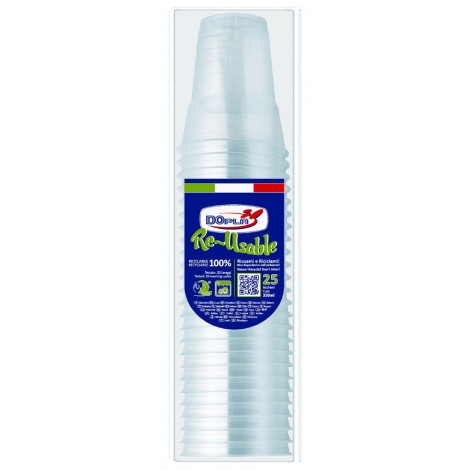Bicchieri RE-USABLE 350ml, 25pz
