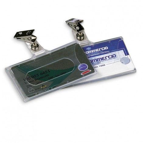 [EB0014] Porta badge semirigido, con clip