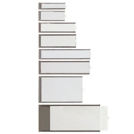 Porta etichette IES A2, 32x88mm