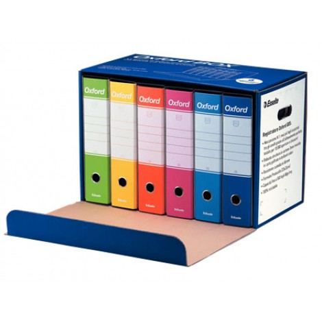 Registratore protocollo Oxford G85 d. 8cm assorti...