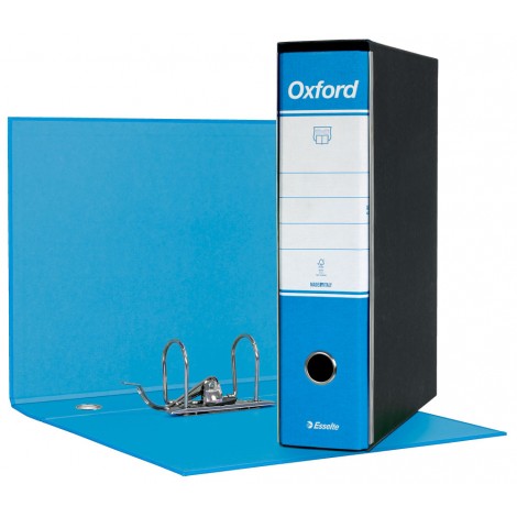 Registratore protocollo Oxford G85 d. 8cm azzurro