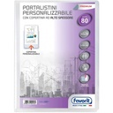 Portalistini personalizzabili Premium, 80 buste 22...
