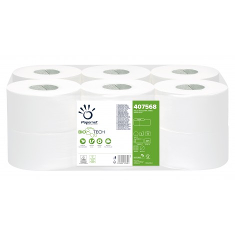 Carta igienica Biotech mini jumbo 149,85m, 405 str...