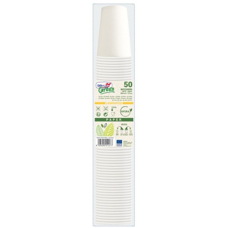[DP0034] Bicchieri BIO Carta, 350ml, 50pz
