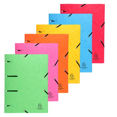 Punchy+ - Cartellina a 3 lembi con elastico