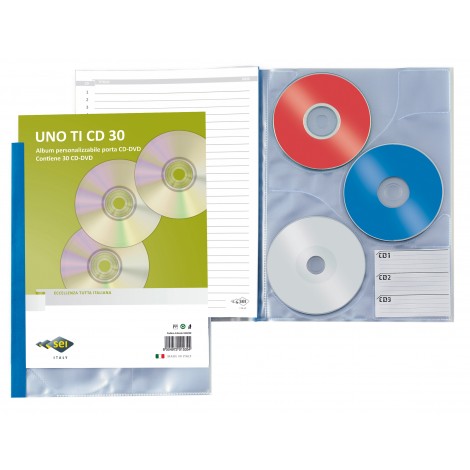 Uno TI CD - Album personalizzabile per CD/DVD