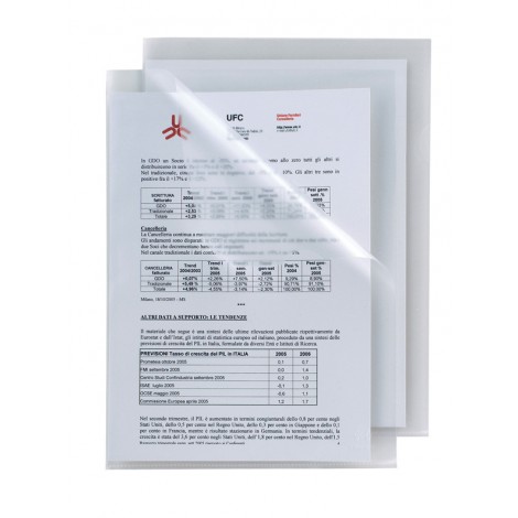 Cartelline a L Poli A4 - 21x29,7cm