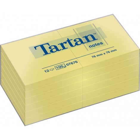 Foglietti riposizionabili Tartan 76x76mm