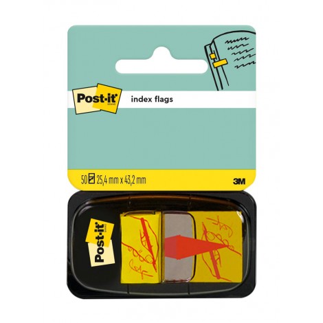 [RM0021] Segnapagina Post-it Index FIRMA QUI 25,4x43,2mm