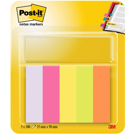 [RM0025] Segnapagina Post-it in carta Index 15x50mm