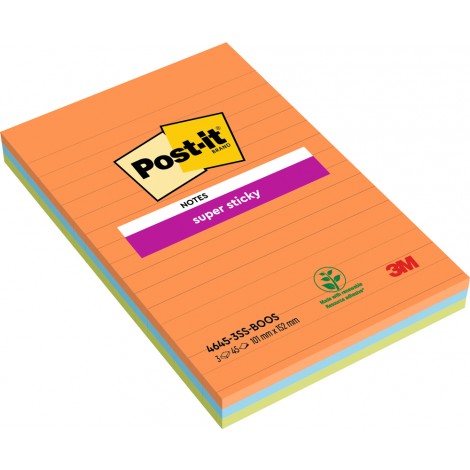 [RM0314] Foglietti post-it Super Sticky Grandi Formati 4645...