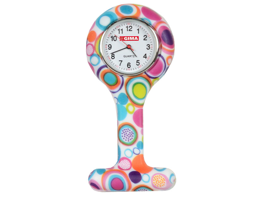[20423] OROLOGIO PER INFERMIERI - rotondo - fantasia bolle