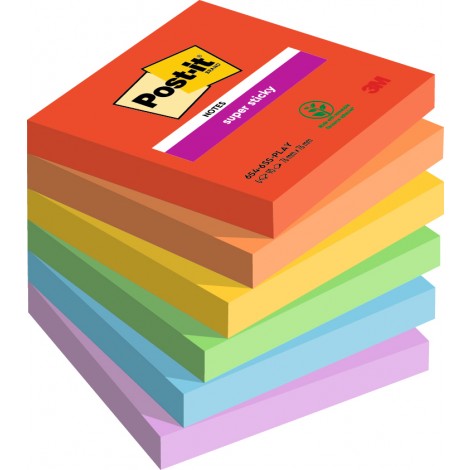 [RM0322] Foglietti post-it Super Sticky 622 Playful 47,6x47...