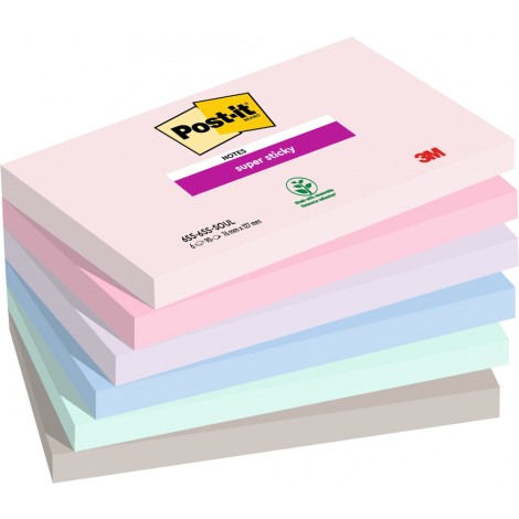 Foglietti post-it Super Sticky 622 Soulful 76x127m...