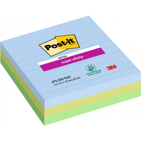 [RM0319] Foglietti post-it Super Sticky Grandi Formati 675-...