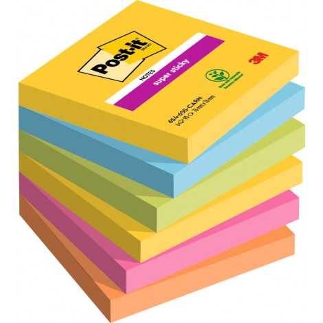 [RM0301] Foglietti post-it Super Sticky 622 Carnival 76x76m...